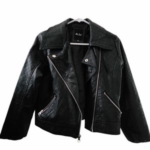 Preloved Girls Size 14 "Me Jane" Black Moto Jacket